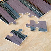 Smart Anime Girl in Library Reading Books Puzzle (Seite)