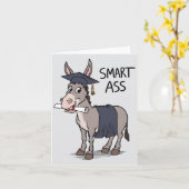 Smart As Donkey Funny Graduate Abschluss Karte (Gelbe Blume)