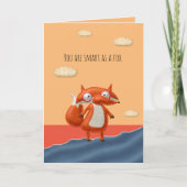 Smart as Fox Valentine Card Karte (Vorderseite)