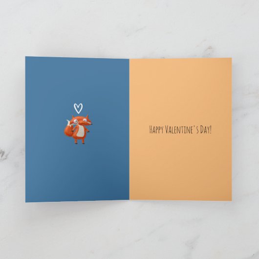 Smart as Fox Valentine Card Karte (Innenseite)