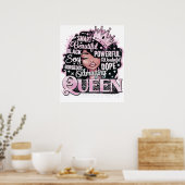 Smart Beautiful Phantastisch Black Queen Melanin S Poster (Küche)