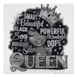 Smart Beautiful Phantastisch Black Queen Melanin S Poster