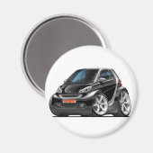 Smart Black Car Magnet (Vorderseite/Rückseite)