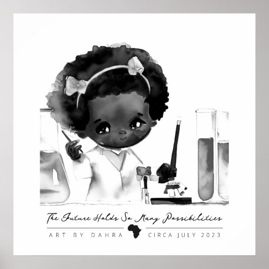 Smart Black Kid Poster (Vorne)