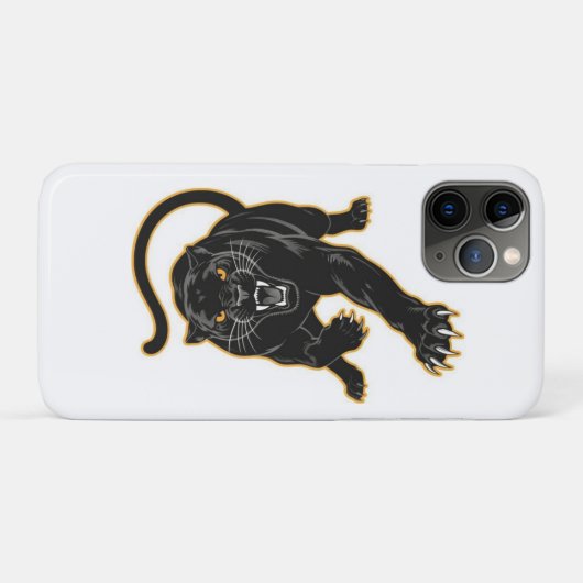 Smart Black Panthers iPhone Case (Rückseite (Horizontal))