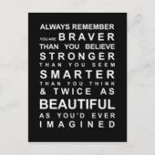 Smart bleibe postkarte (Vorderseite)