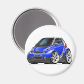 Smart Blue Car Magnet (Vorderseite/Rückseite)