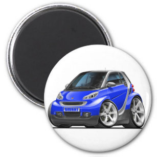 Smart Blue Car Magnet