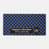 Smart Blue Karo - Berufliches Unternehmen Schreibtischunterlage (Vorderseite)