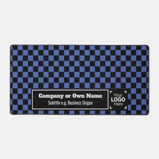 Smart Blue Karo - Berufliches Unternehmen Schreibtischunterlage (Vorderseite)