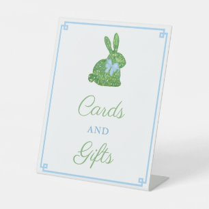 Smart Boxwood Bunny Baby Duschkarten und Geschenke Sockelschild