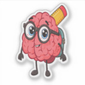 Smart Brain Back to School Sticker Sheet - Niedlic (Vorderseite)