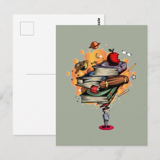 Smart buchen postkarte (Vorne/Hinten)