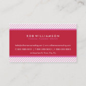 SMART BUSINESS CARD :: schlichtes modernes Design Visitenkarte (Rückseite)