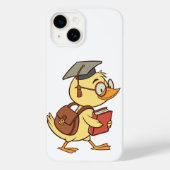 Smart Cartoon Duck Student Abschluss Case-Mate iPhone Hülle (Rückseite)