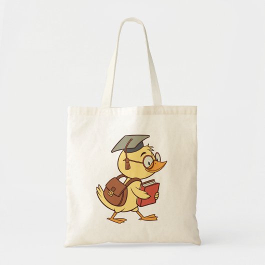 Smart Cartoon Duck Student Abschluss Tragetasche (Vorne)