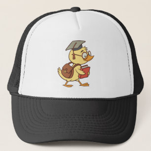 Smart Cartoon Duck Student Abschluss Truckerkappe