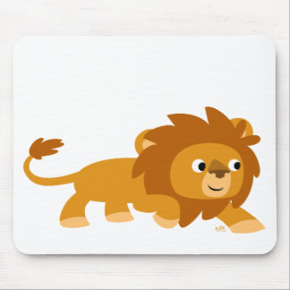 Smart Cartoon Lion Mousepad