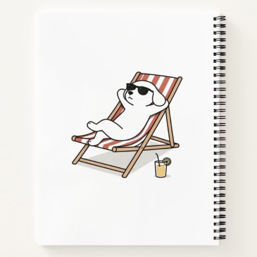 Smart Cat - Chill Dog Notizblock (Rückseite)