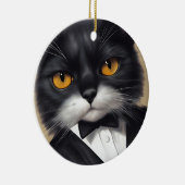 Smart Cat Keramik Ornament (Rechts)