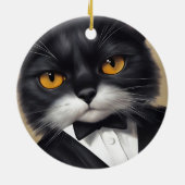 Smart Cat Keramik Ornament (Hinten)