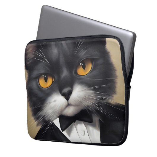 Smart Cat Laptopschutzhülle (Vorderseite Links)