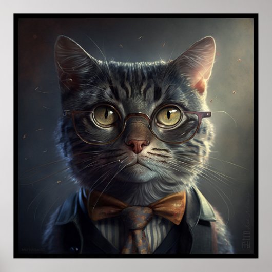 Smart Cat Poster (Vorne)