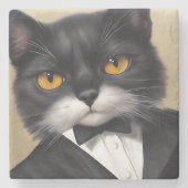 Smart Cat Steinuntersetzer (Vorderseite)