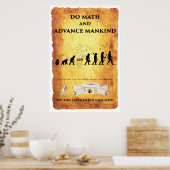 Smart Caveman: Mathematik und erweitertes Mankind- Poster (Küche)