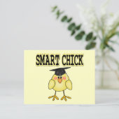 Smart Chick Postkarte (Stehend Vorderseite)