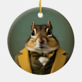 Smart Chipmunk Keramik Ornament (Hinten)
