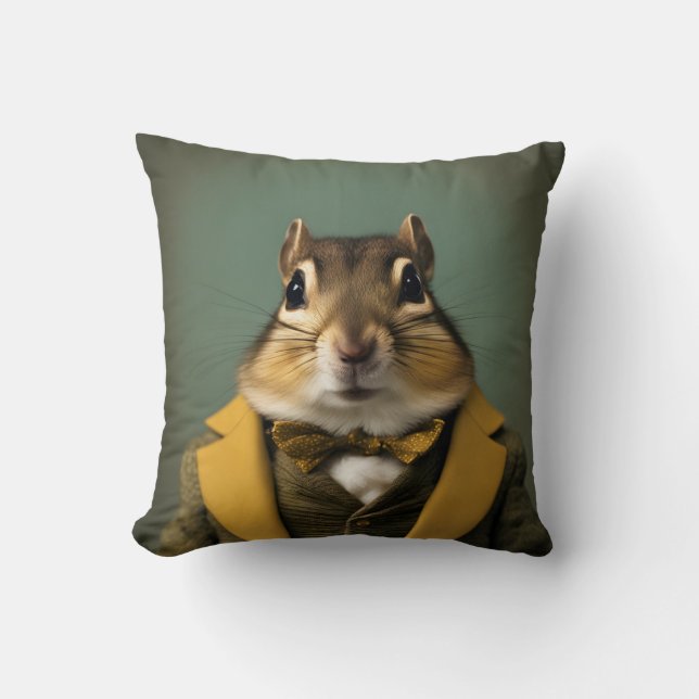 Smart Chipmunk Kissen (Vorderseite)