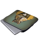 Smart Chipmunk Laptopschutzhülle (Vorne Knopf)