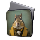 Smart Chipmunk Laptopschutzhülle (Vorderseite Links)
