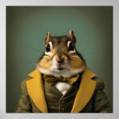 Smart Chipmunk Poster (Vorne)