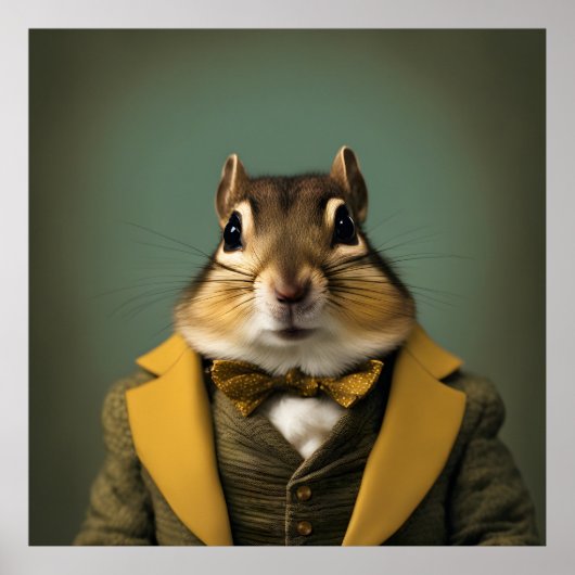 Smart Chipmunk Poster (Vorne)