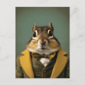 Smart Chipmunk Postkarte (Vorderseite)