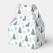 Smart Christmas Tree Blue White Ornaments Hochzeit Geschenkschachtel (Rückseite)