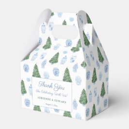 Smart Christmas Tree Blue White Ornaments Hochzeit Geschenkschachtel