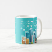 Smart City-TASSE Kaffeetasse (VorderseiteRechts)