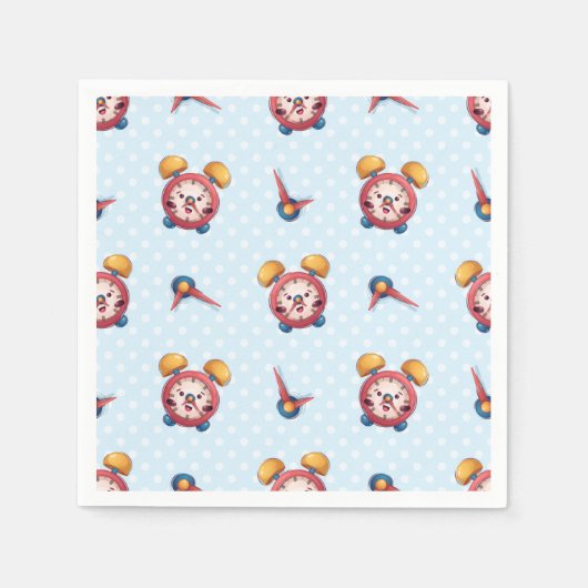 Smart Clock Collection - Blau Serviette (Vorderseite)