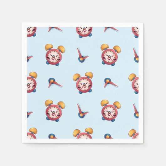 Smart Clock Collection - Blau Serviette (Vorderseite)