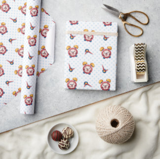 Smart Clock Collection - Blaues Wrapping Paper Geschenkpapier