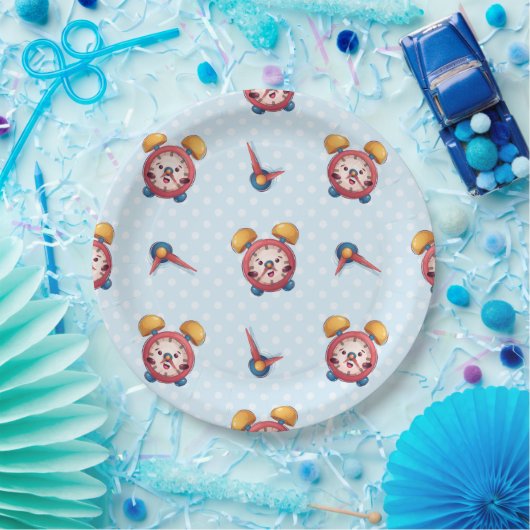 Smart Clock Collection - Blue Paper-Teller Pappteller (Party)