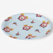 Smart Clock Collection - Blue Paper-Teller Pappteller (Schrägansicht)