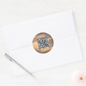 Smart Connect: QR-Code-Aufkleber für Unternehmen Runder Aufkleber (Umschlag)
