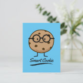 Smart Cookie Chocolate Chip Cookies Brille Postkarte (Stehend Vorderseite)