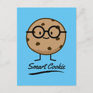 Smart Cookie Chocolate Chip Cookies Brille Postkarte