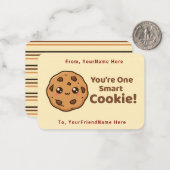 Smart Cookie Cute Classroom Valentine Card Mitteilungskarte (Vorderseite/Rückseite Beispiel)