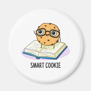 Smart Cookie Funny Chocolate Chip Cookie Puff Magnet